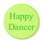 Happy Dancer green magnets