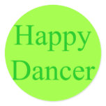 Happy Dancer green stickers