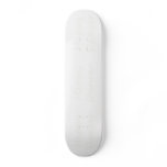 Happy Dancer white script skateboards