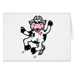 Happy Dancing Cow cards
