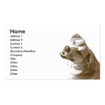 Happy Dog Business card - white