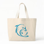 Happy Dolphin in Swing Drawing Style bags