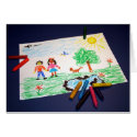 Happy drawing cards