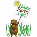 Happy Earthday Hedgehog Photo Cut Out