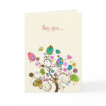 Happy Easter Abstract Easter Tree cards