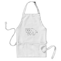 Happy Easter ASCII Bunny Art Aprons