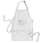 Happy Easter ASCII Bunny Art aprons