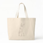 Happy Easter ASCII Bunny Art bags