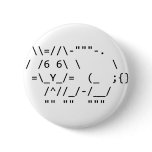 Happy Easter ASCII Bunny Art buttons
