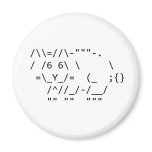 Happy Easter ASCII Bunny Art magnets