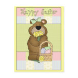 Happy Easter Bear with Daffodils