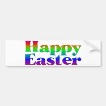 HAPPY EASTER BUMPER STICKERS