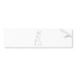 Happy Easter Bunny Art bumper stickers