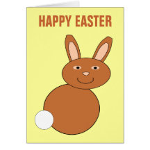 Happy Easter Bunny Custom Card