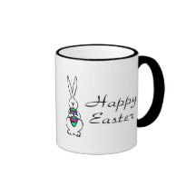 Happy Easter Bunny Egg Coffee Mugs