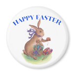Happy easter bunny magnets