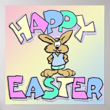 Happy Easter Bunny Poster