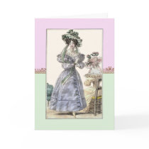 Happy Easter Card Biedermeier Beauties in Bonnets