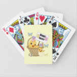 Happy Easter Chick playing cards