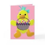 "Happy Easter" Chick Greeting Card