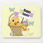Happy Easter Chick mousepads