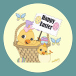 Happy Easter Chick stickers