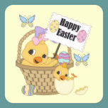 Happy Easter Chick stickers