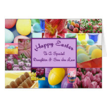 Happy Easter daughter and son in law Greeting Card