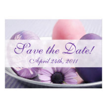 Happy Easter Decorated Eggs Party Invitations