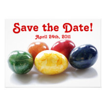 Happy Easter Decorated Eggs Party Invitations