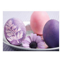 Happy Easter Decorated Eggs Party Invitations