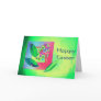 Happy Easter Egg and bay leaf collage