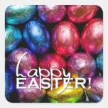Happy Easter Foil Chocolate Stickers