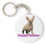 Happy Easter French bulldog keychain