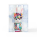 Happy Easter Greeting Card by Skeezix the Cat