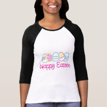 Happy Easter Ladies Tee Shirts