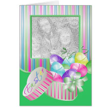 Happy Easter Photo Template Greeting Card