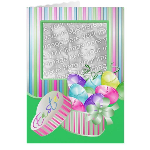 Happy Easter Photo Template Greeting Card