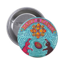Happy Easter Pinback Buttons