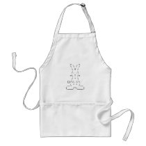 Happy Easter Rabbit Apron