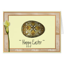 Happy Easter Russian Painted Egg Cards