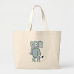 Happy Elephant Canvas Bag