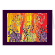 Happy Elephant Parade card