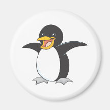 Happy Emperor Penguin Magnets