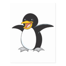 Happy Emperor Penguin Postcard