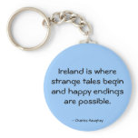 Happy Endings Irish Quote Keychain