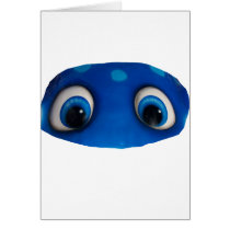 Happy Eyes Blue Cutout Cards