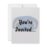Happy Eyes Blue Cutout Personalized Announcement
