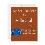 Happy Eyes Blue Cutout Personalised Invites