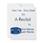 Happy Eyes Blue Cutout Custom Invitation